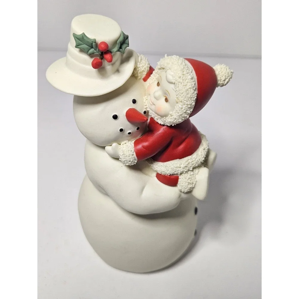 Vintage Dept 56 Babies on the Farm Dressing Up For The Holidays Snowman Figurine - Picture 2 of 7